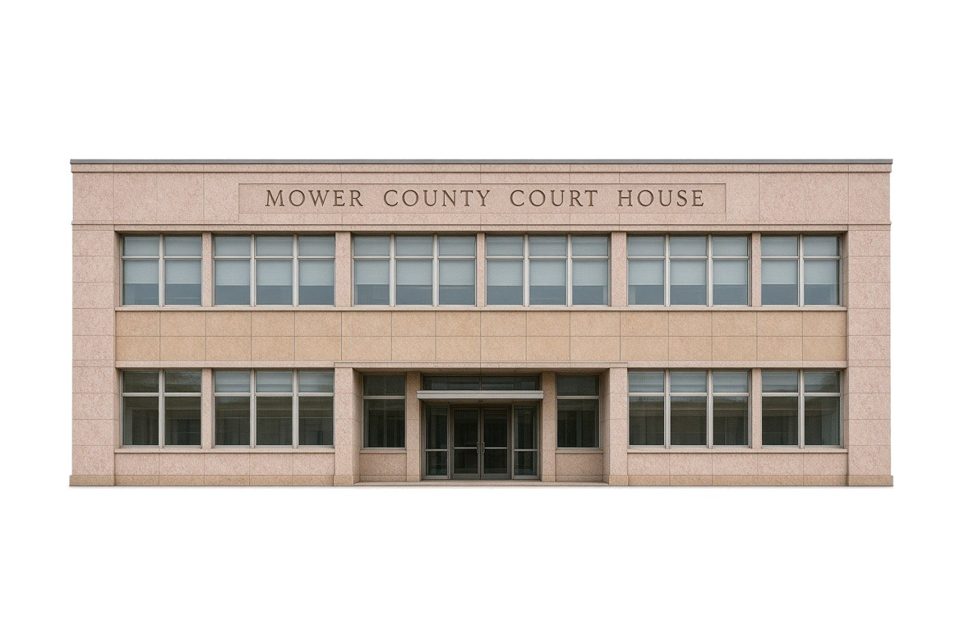Illustration (not a photograph) of Mower County Government Center, Austin