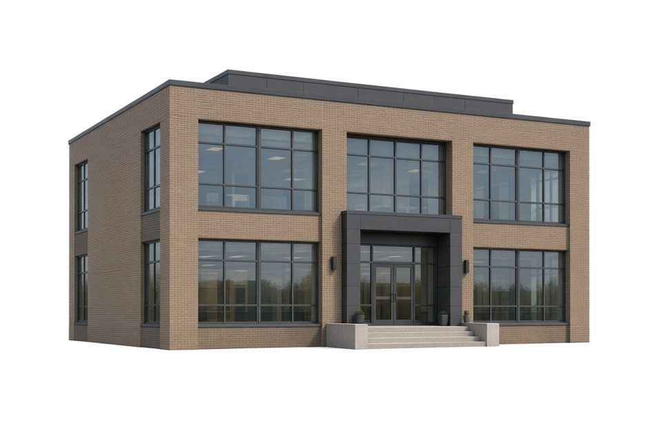 Illustration (not a photograph) of Olmsted County Elections Office, Rochester