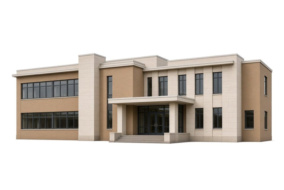 Illustration (not a photograph) of Winona County Office Building, Winona